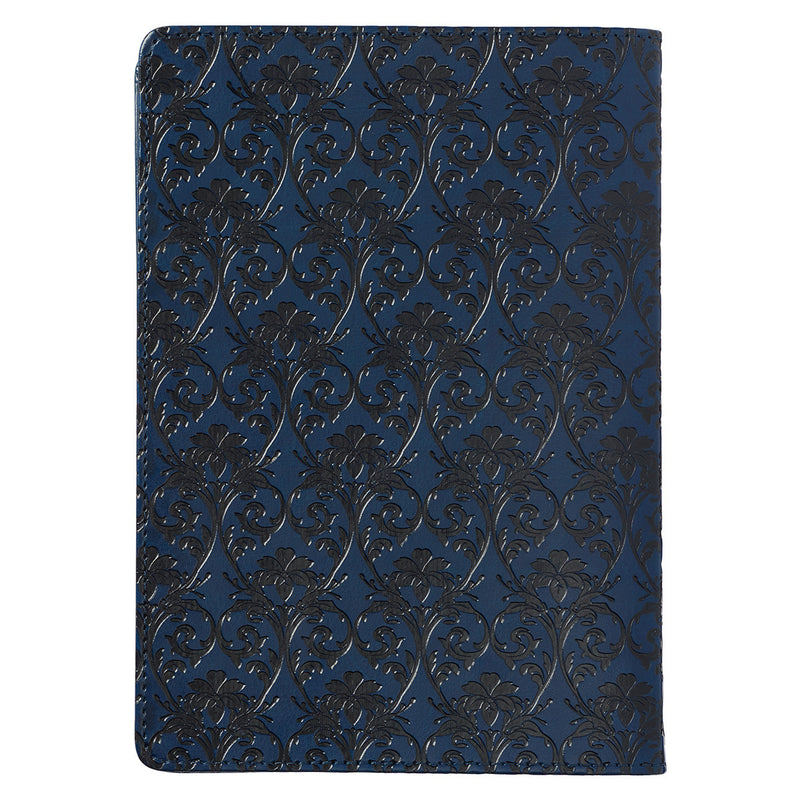 I Know The Plans Floral Trellis Blue Fau