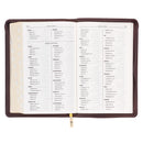 Espresso Brown  Deluxe Gift Index Zip