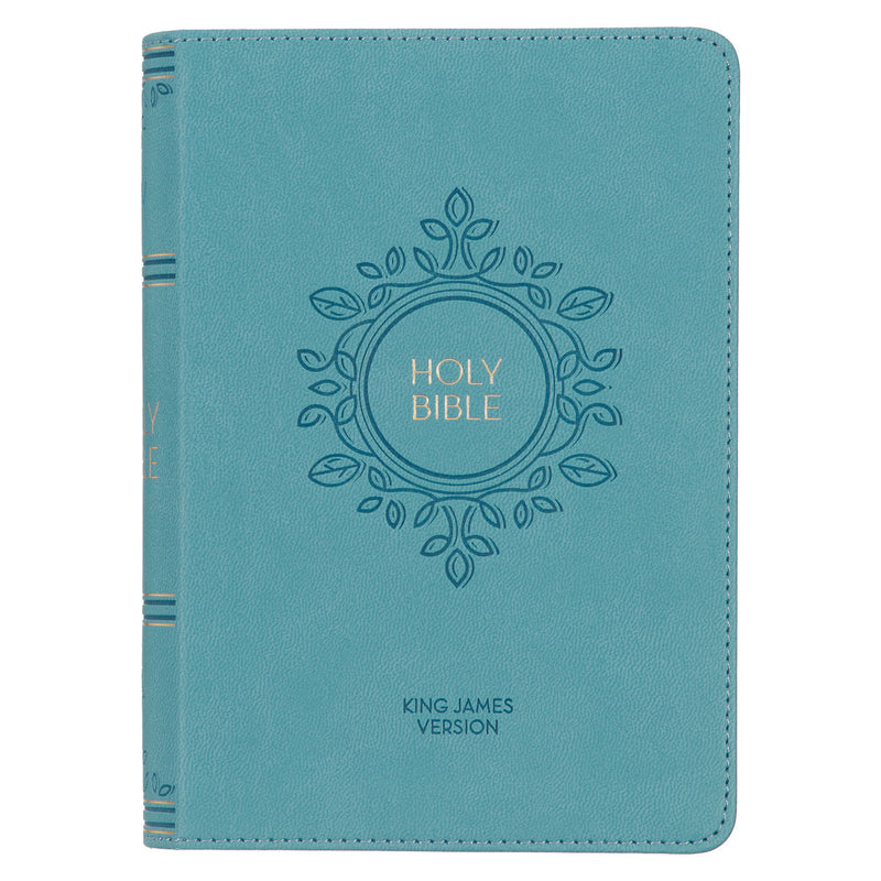 Aqua Blue Large Print Compact
