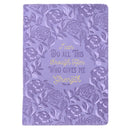 Through Him Purple faux leather Zip