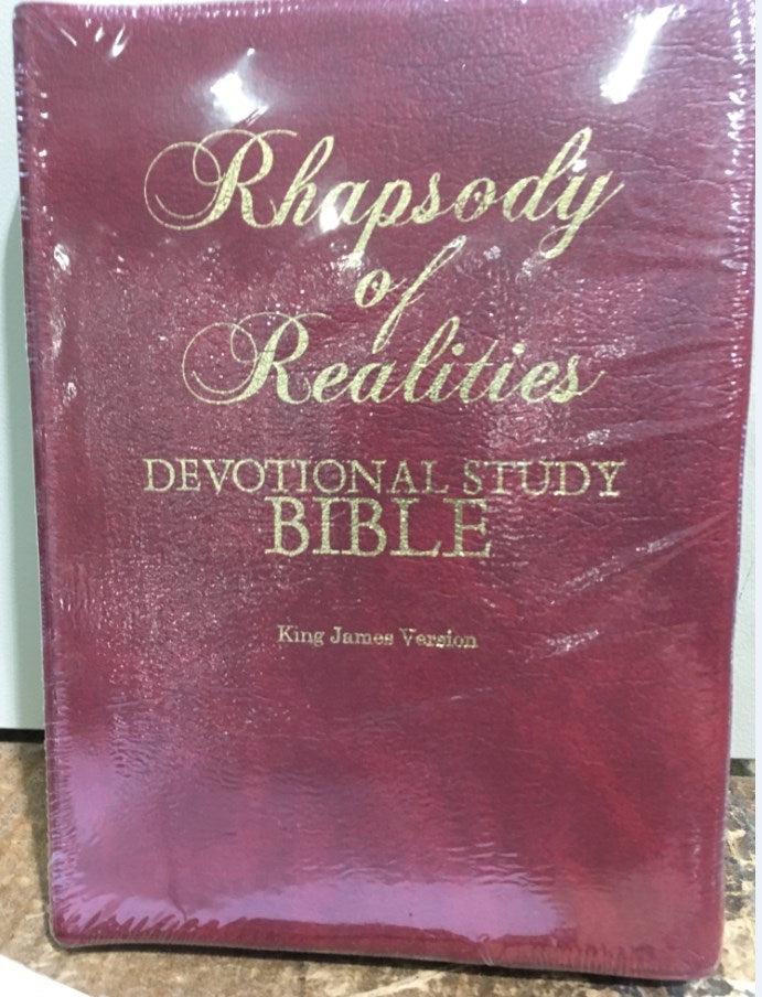 Kjv Rhapsody Of Realities Devotional Study-Burgundy Bonded Leather