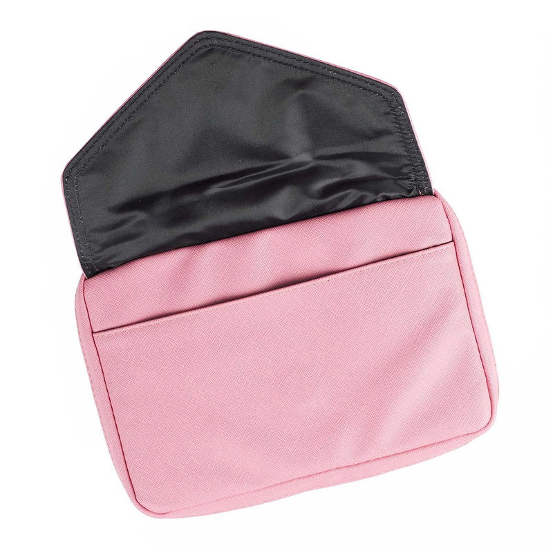 Roze met Hart Badge Luxleather