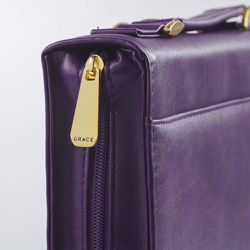 Amazing Grace Paarse Bloemen Luxleather