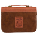 Stand Firm Two-tone Brown Faux Leather C