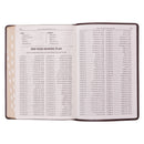 Large Print Thinline Bible - Brown