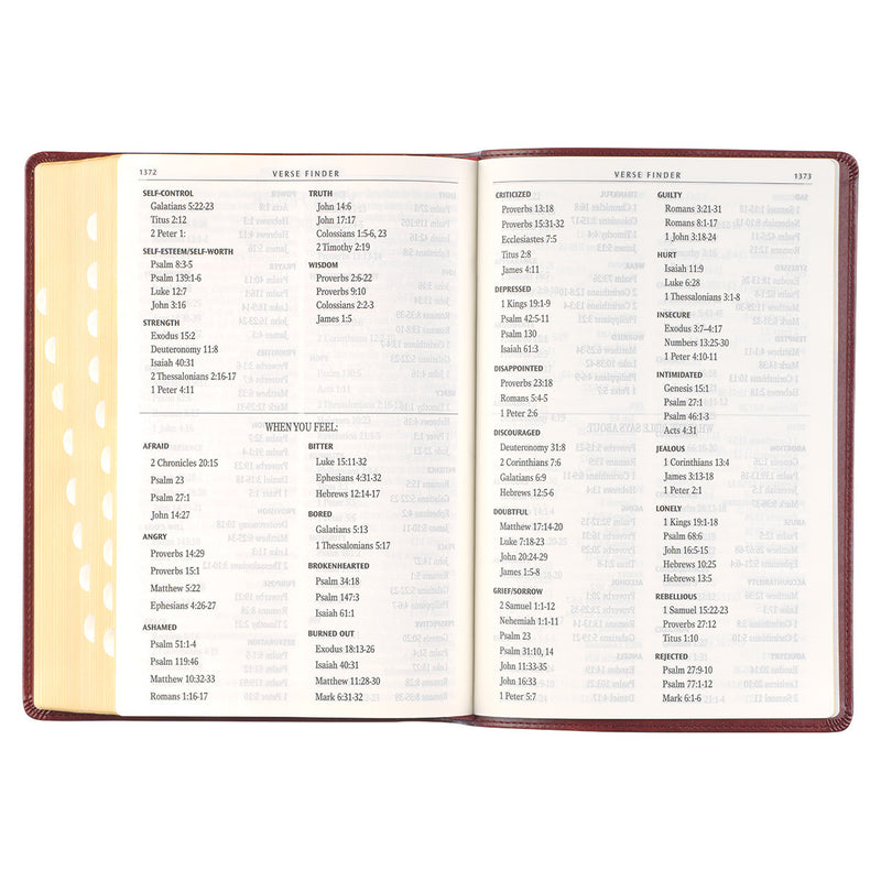 KJV Bible Giant Print burgendy